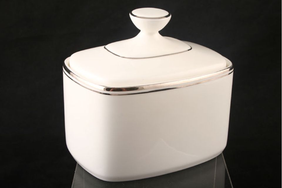 Royal Doulton Platinum Concord - H5048 Sugar Bowl - Lidded (Tea) Oblong