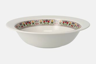 Royal Doulton Fireglow Vegetable Tureen Base Only round - no handles/ Pattern is inside so can use as Open Veg. Or Salad Bowl.