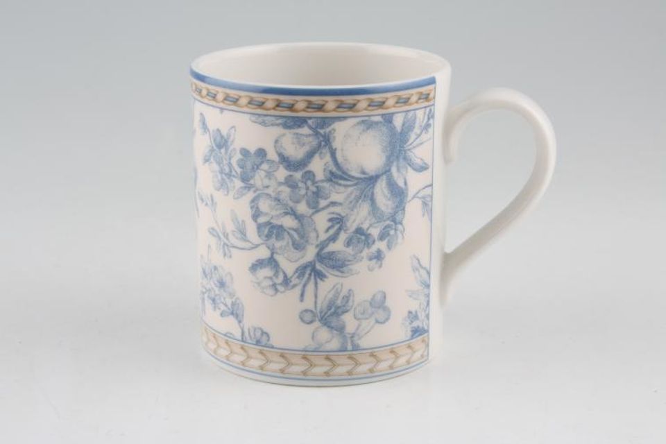 Royal Doulton Provence - Blue + Beige - T.C.1289 Mug White background 3 1/4" x 3 5/8"