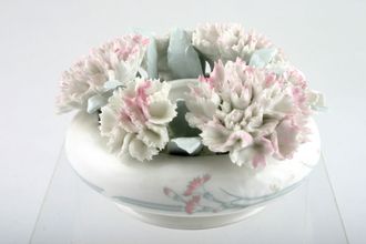 Royal Doulton Carnation Candlestick flowers attached 4" x 2"