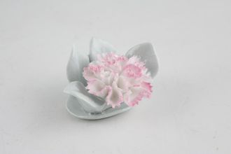 Royal Doulton Carnation Place Card Holder flower and 4 leaves