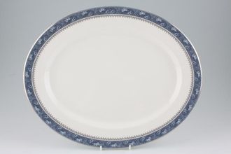 Aynsley Blue Mist Oval Platter 13 5/8"