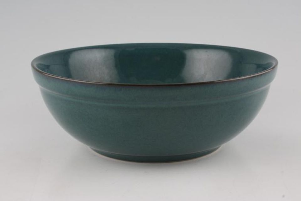 Denby Greenwich Serving Bowl Green all over 9"