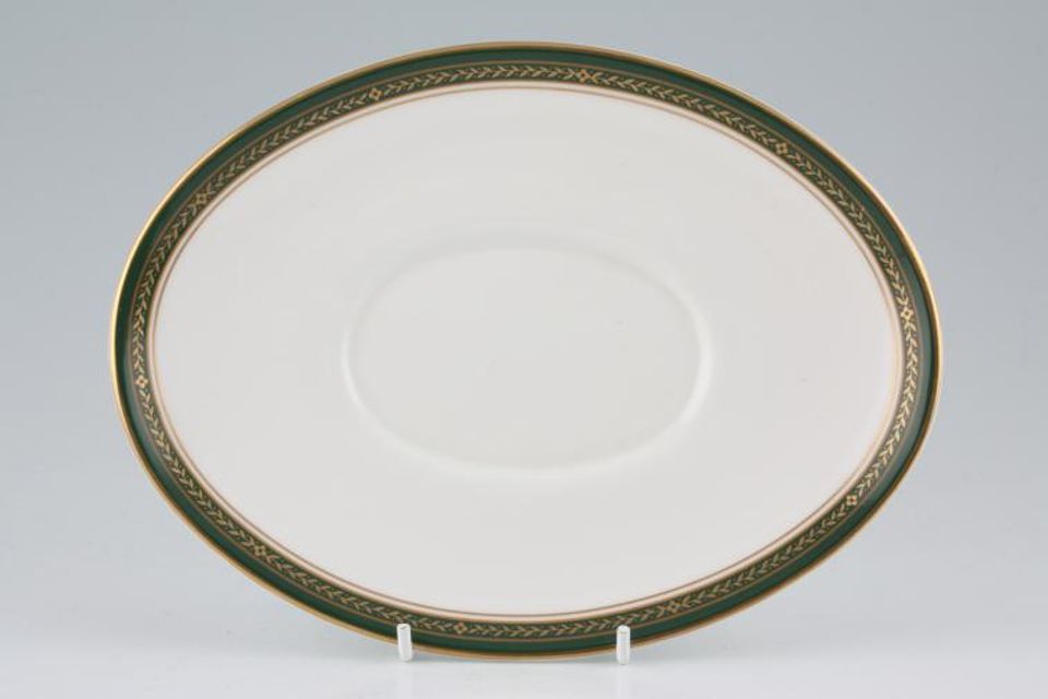 Aynsley Evergreen Sauce Boat Stand oval 8 3/8"