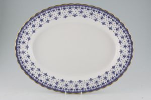 Spode Fleur de Lys - Blue - Y8356 Oval Platter