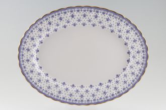 Sell Spode Fleur de Lys - Blue - Y8356 Oval Platter 14 1/2"