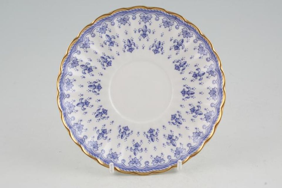 Spode Fleur de Lys - Blue - Y8356 Tea Saucer 5 1/2"
