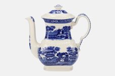 Spode Spode's Tower - Blue - Old Backstamp Coffee Pot thumb 1