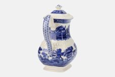 Spode Spode's Tower - Blue - Old Backstamp Coffee Pot thumb 2