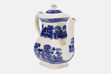 Spode Spode's Tower - Blue - Old Backstamp Coffee Pot thumb 3