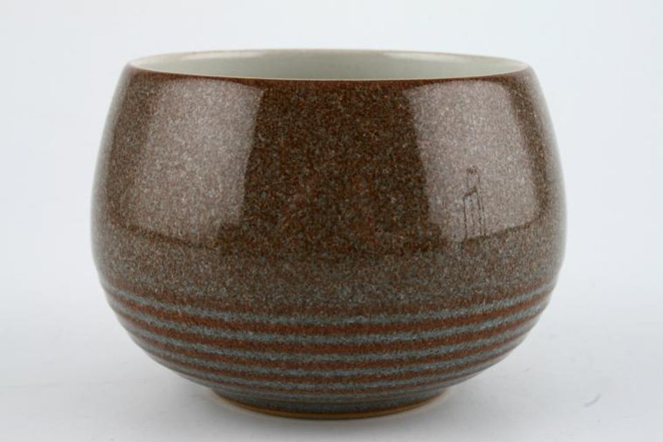 Denby Greystone Sugar Bowl - Open (Tea) Ridged 3 1/8" x 2 1/2"