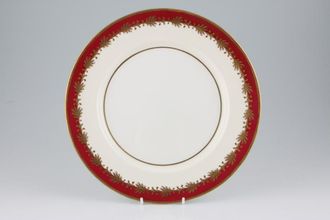 Aynsley Maroon - Gold Leaf Design Dinner Plate 10 3/8"