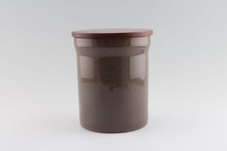 Sell Denby Greystone Storage Jar + Lid Wooden Lid 6 1/4"