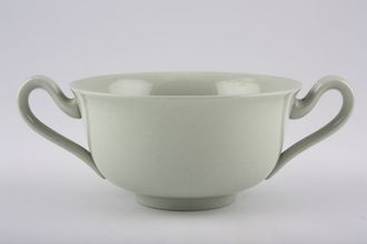 Spode Flemish Green Soup Cup 2 handles