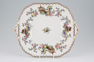 Aynsley Pagoda - 3953 Cake Plate eared, squared 10 1/8" x 8 1/2"
