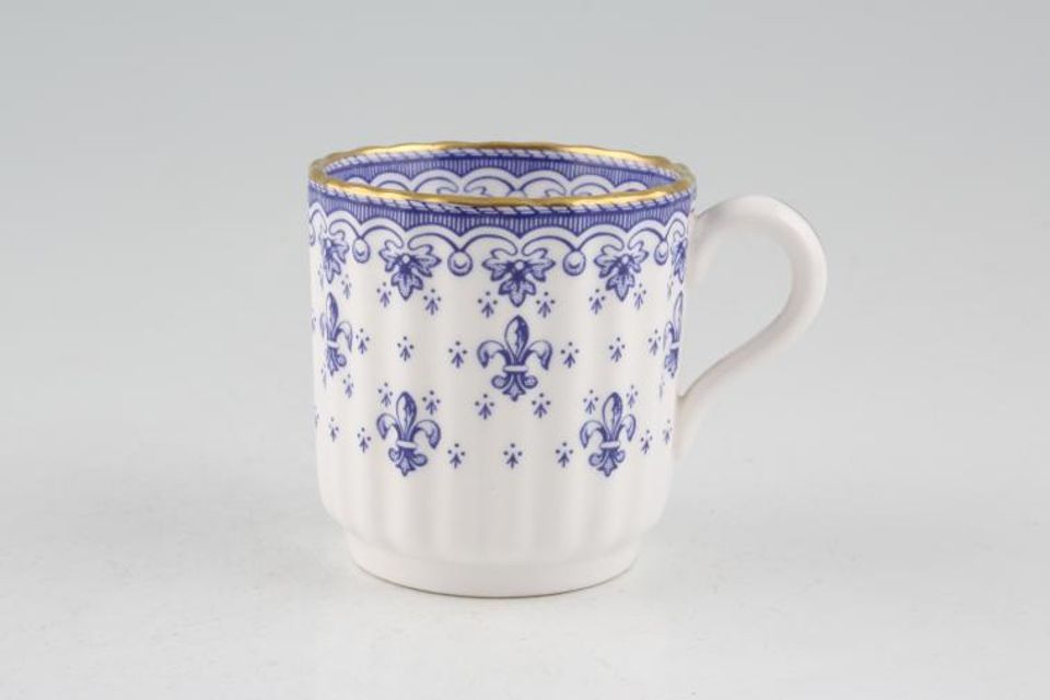 Spode Fleur de Lys - Blue - Y8356 Coffee Cup 2 1/8" x 2 1/4"