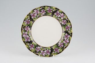 Royal Albert Provincial Flowers Salad/Dessert Plate Purple Violet 8 1/4"