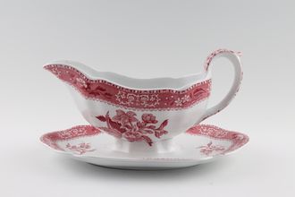 Sell Spode Camilla - Pink Sauce Boat and Stand Fixed