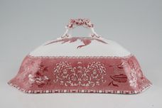 Spode Camilla - Pink Vegetable Tureen with Lid Oblong - Footed with domed lid 11 3/4" x 9" thumb 3