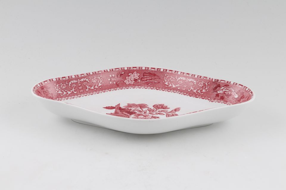 Spode Camilla - Pink Serving Dish Diamond shape 8 3/4" x 5 1/2" x 1 1/2"