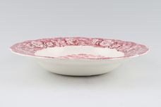 Palissy Thames River Scenes - Pink Rimmed Bowl Shepperton , Middlesex 9" thumb 2