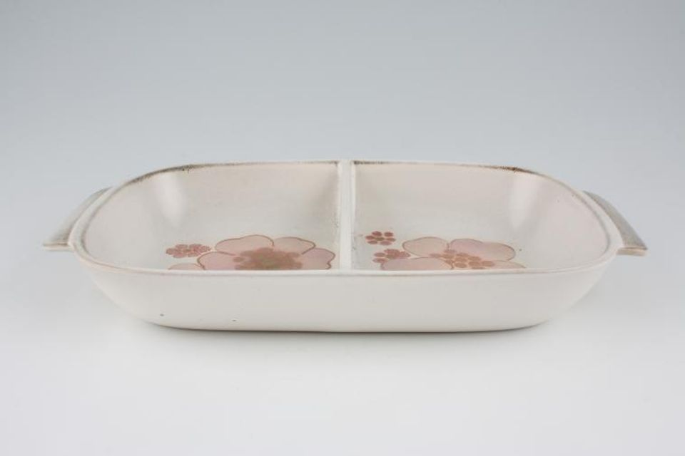 Denby Gypsy Serving Dish oblong-divided-open 12" x 6 1/2"