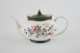 Aynsley Pembroke Teapot Collectors laurel green accent 1/2pt