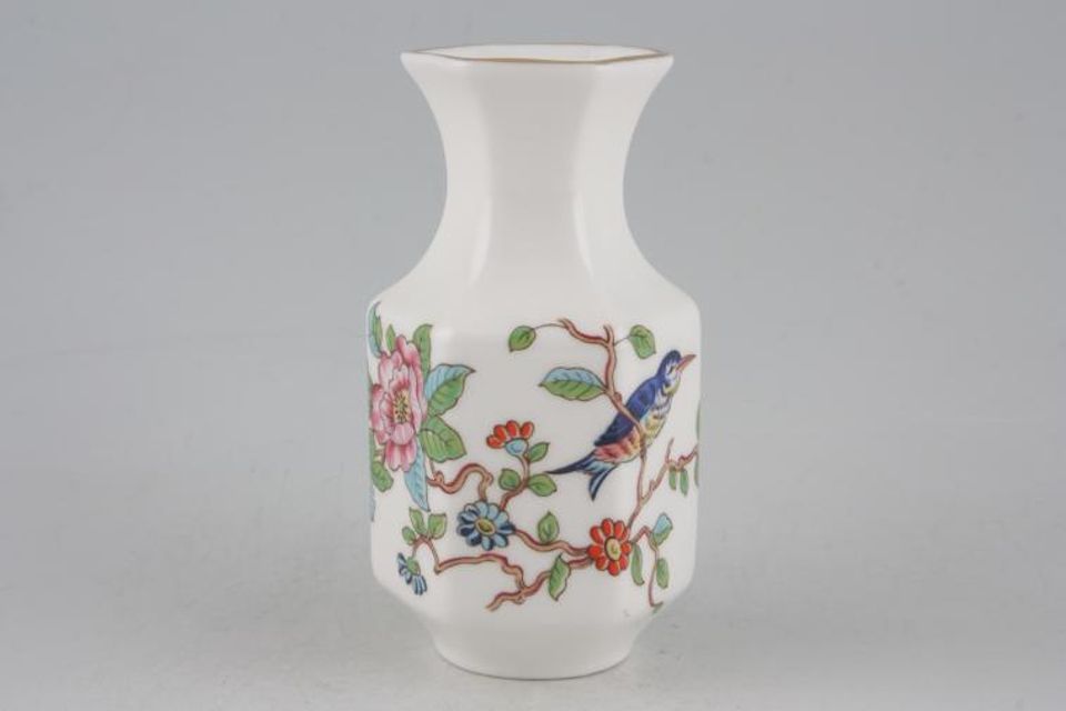 Aynsley Pembroke Vase Violet vase, gold rim, 3 3/4" tall 3 3/4"