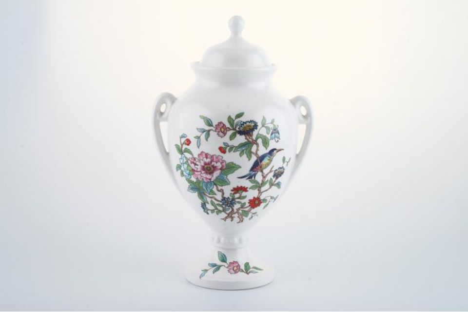 Aynsley Pembroke Vase Portland (urn style with lid), 9" tall, no gold rim 9"