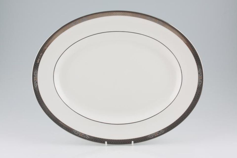 Wedgwood Marcasite Oval Platter 14"