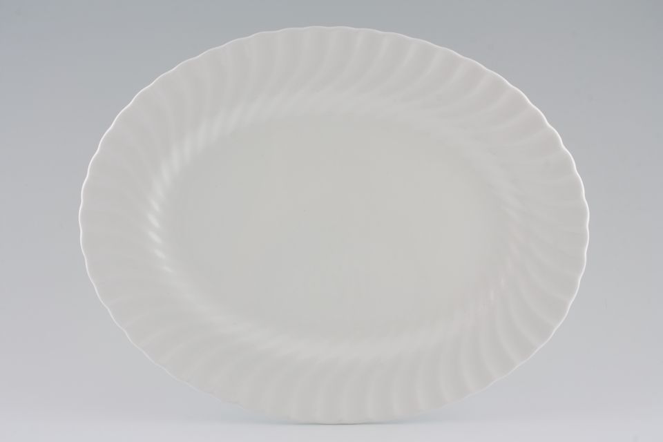 Minton White Fife Oval Platter No Backstamp* 12 1/2"