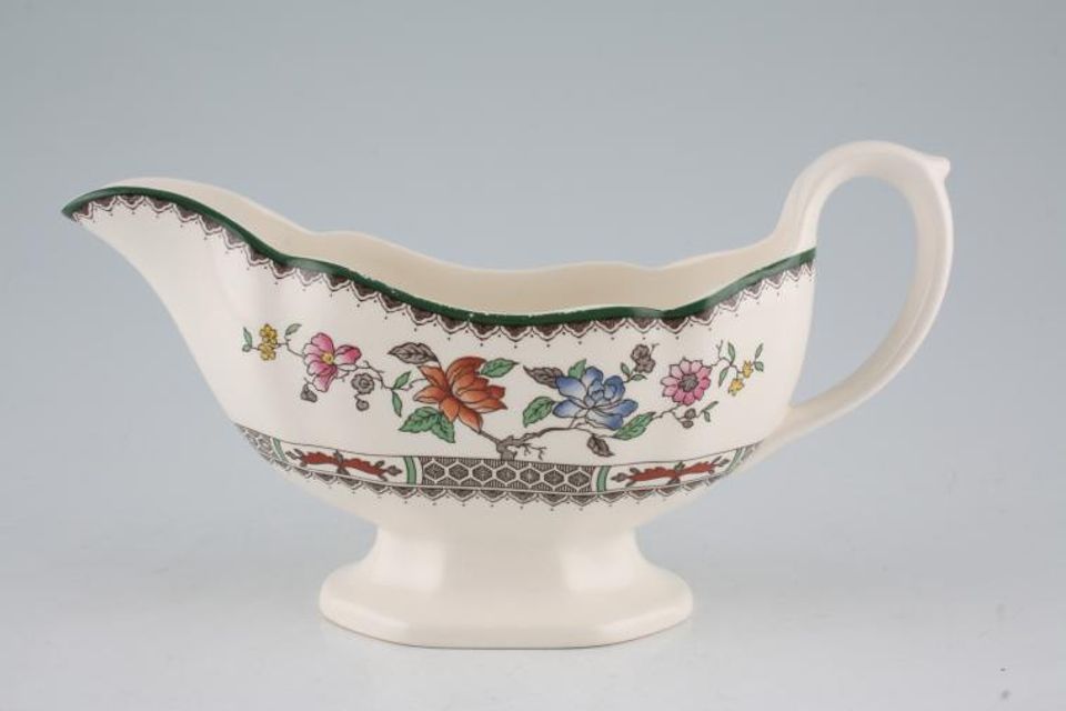 Spode Chinese Rose - New Backstamp Sauce Boat