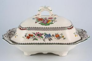 Spode Chinese Rose - New Backstamp Vegetable Tureen with Lid