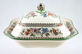 Spode Chinese Rose - Old Backstamp Vegetable Tureen with Lid Square