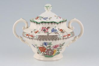 Spode Chinese Rose - Old Backstamp Sugar Bowl - Lidded (Tea) 4 1/4"