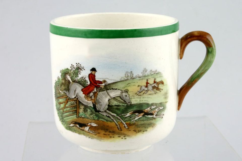Spode Herring's Hunt Coffee/Espresso Can "Off to Draw" 2 1/2" x 2 1/2"