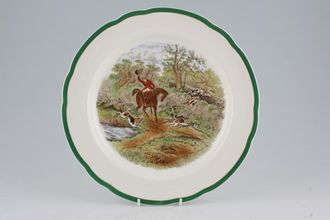Sell Spode Herring's Hunt Dinner Plate Fluted Edge - "Drawing the Dingle" No 10 Copeland Spode 10 1/2"