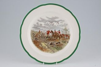Spode Herring's Hunt Dinner Plate Fluted Egde - "The Find" 10 1/2"