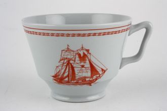 Spode Trade Winds Red - Plain Edge Teacup 3 1/2" x 2 1/2"