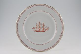 Sell Spode Trade Winds Red - Gold Edge Dinner Plate 10 1/4"