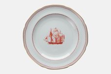 Spode Trade Winds Red - Gold Edge Salad/Dessert Plate 8 1/2" thumb 1