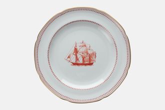 Sell Spode Trade Winds Red - Gold Edge Salad/Dessert Plate 8 1/2"