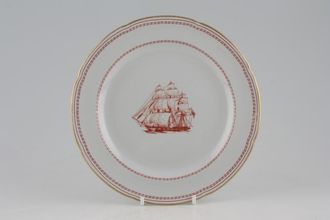 Sell Spode Trade Winds Red - Gold Edge Salad/Dessert Plate 8"