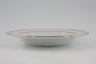 Spode Trade Winds Red - Gold Edge Rimmed Bowl 9"