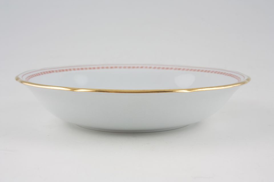 Spode Trade Winds Red - Gold Edge Soup / Cereal Bowl 6 1/4"