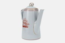 Spode Trade Winds Red - Gold Edge Coffee Pot 2pt thumb 3
