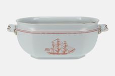 Spode Trade Winds Red - Gold Edge Soup Tureen Base thumb 1