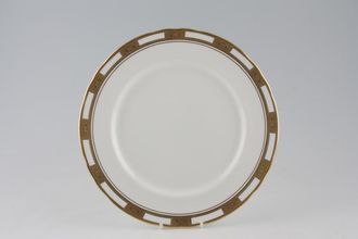 Aynsley Empress - White & Gold Dinner Plate fluted edge 10 5/8"