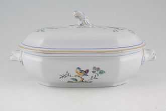 Spode Queen's Bird - Y4973 & S3589 (Shades Vary) Vegetable Tureen with Lid Oblong - B/S Y4973 9 3/4" x 7"