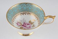 Aynsley Red Rose Collectors Series - Turquoise Teacup Athens shape 4" x 2 3/8" thumb 2